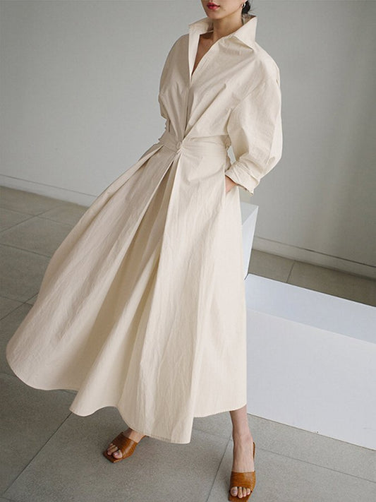 Kimberly | Elegant Midi Dress with Button Closure