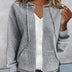 Patty | Women's Casual Zip-Up Hoodie - Gray