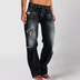 Carol | Relaxed Wide-Leg Denim Jeans - Black