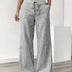 Linda | Elegant Striped Pants with Pockets in Chic Colors - Grey