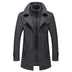 Randall | Men's Double-Breasted Pea Coat - Gray