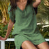 Martha | Elegant Pleated Midi Dress in Luxurious Fabric - Green