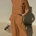 Kelsey | Elegant Two-Piece Set for Effortless Sophistication - Brown