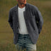 John | Elegant Men's Blazer with Pockets - Dark Gray