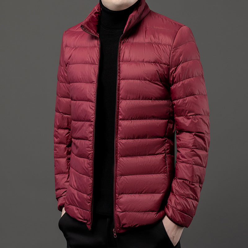 Todd Men's Slim-Fit Lightweight Puffer Jacket