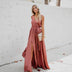 Melissa | Elegant Maxi Dress With Waist Belt for Special Occasions - Pink