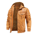 Dorian Men's Hooded Bomber Jacket - Brown