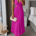 Sanne | Elegant Pleated Midi Dress - Pink