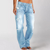 Carol | Relaxed Wide-Leg Denim Jeans - Light Blue