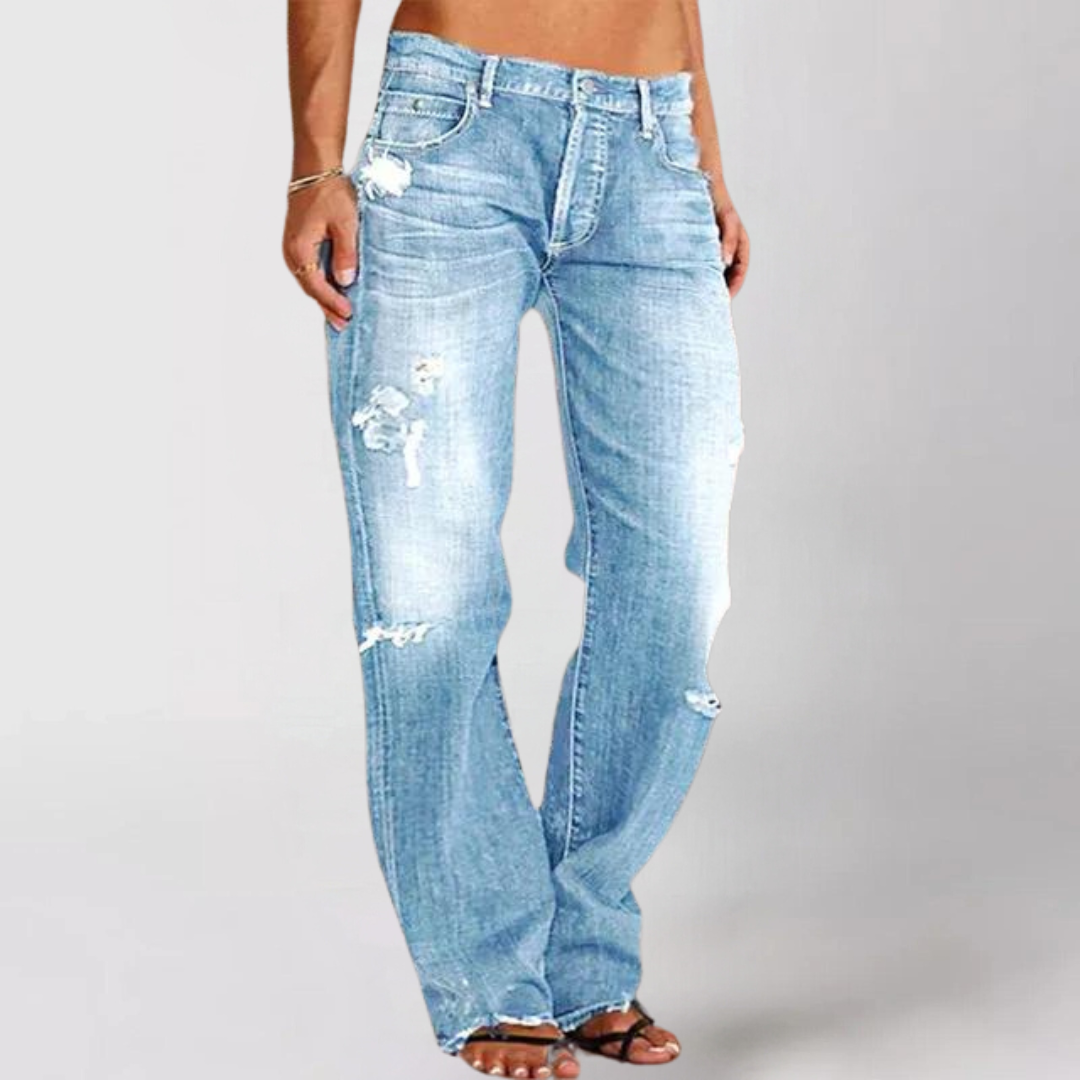 Carol | Relaxed Wide-Leg Denim Jeans