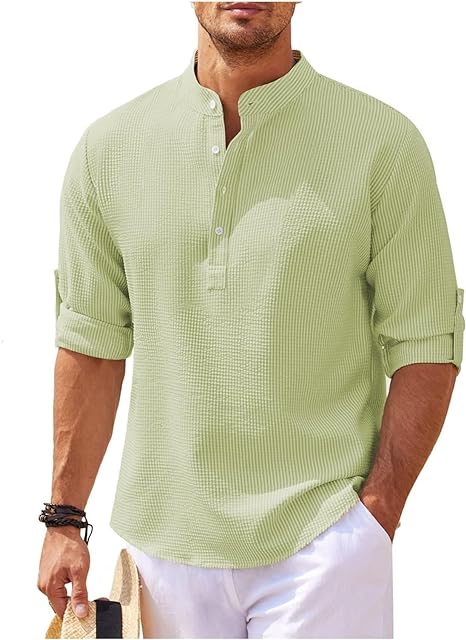 Marvin | Men's Casual Shirt - Relaxed Fit - Lightweight Cotton