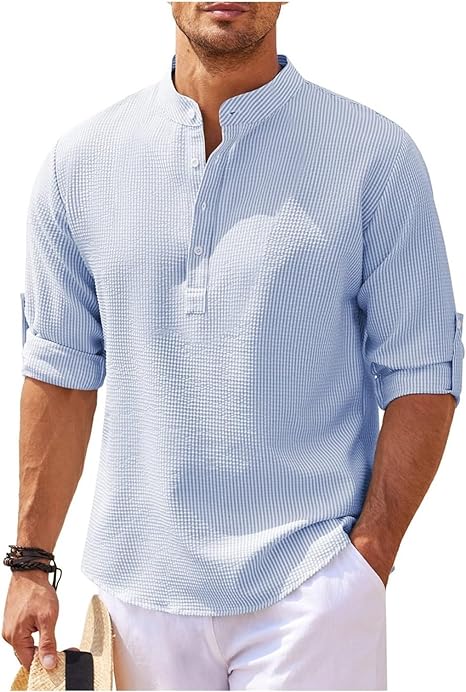Marvin | Men's Casual Shirt - Relaxed Fit - Lightweight Cotton