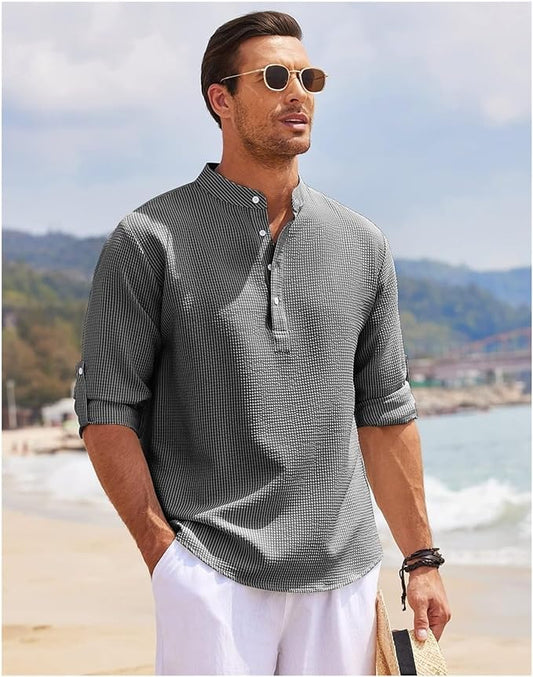 Marvin | Men's Casual Shirt - Relaxed Fit - Lightweight Cotton