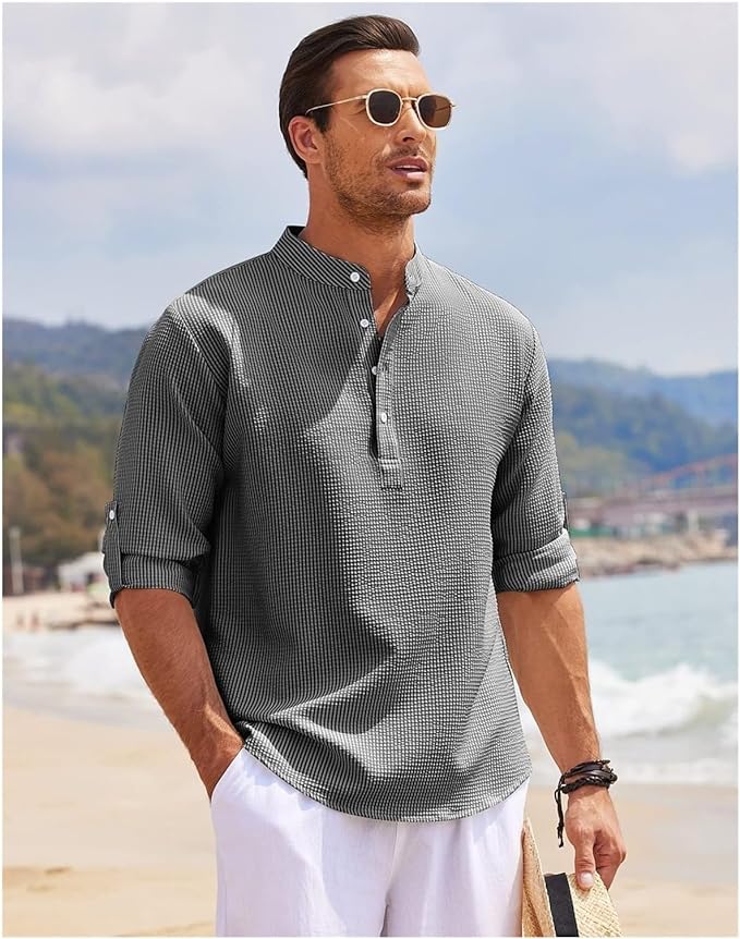Marvin | Men's Casual Shirt - Relaxed Fit - Lightweight Cotton