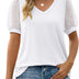 Janne | V-Neck Sleeve Belly Cover Top for Effortless Elegance - White