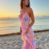 Willow | Elegant Flowing Maxi Dress With Spaghetti Straps - Light Pink