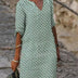 Brylee | Elegant Midi Dress for Women in Luxurious Fabric - Green