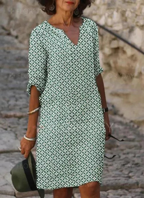 Brylee | Elegant Midi Dress for Women in Luxurious Fabric