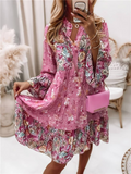 Gabriella | Elegant Boho Floral Print Dress