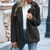 June Women's Teddy Double-Breasted Coat - Black