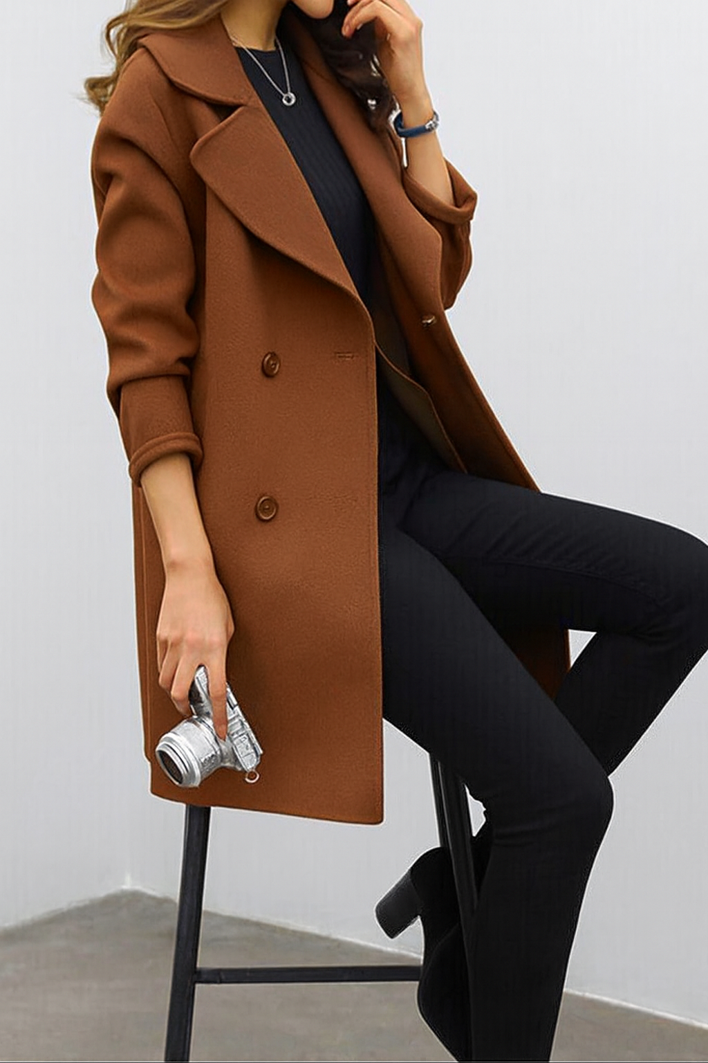 Mette | Elegant Double-Breasted Coat