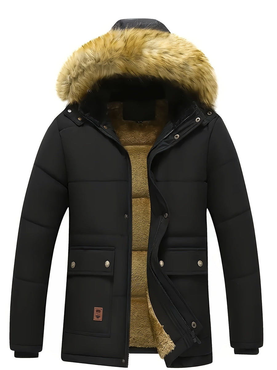 Men's Hooded Quilted Puffer Jacket