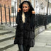 Libby | Women's Hooded Long Vest - Black