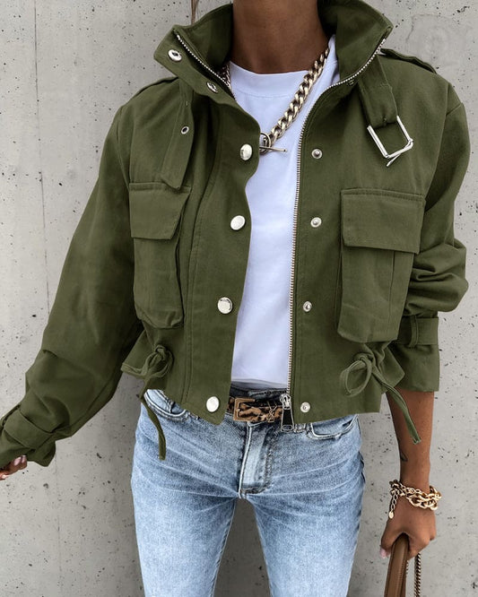 Jacqueline Cropped Utility Jacket