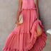 Heather | Elegant Women's Dress in Luxe Fabric - Rosa