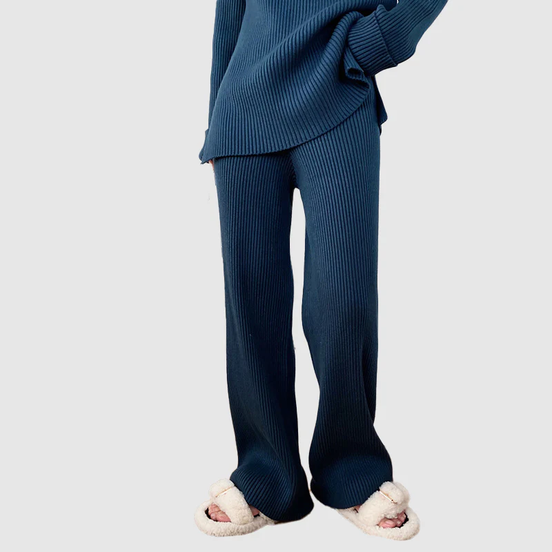 Virginia | Women's Wide Leg Ribbed Knit Set