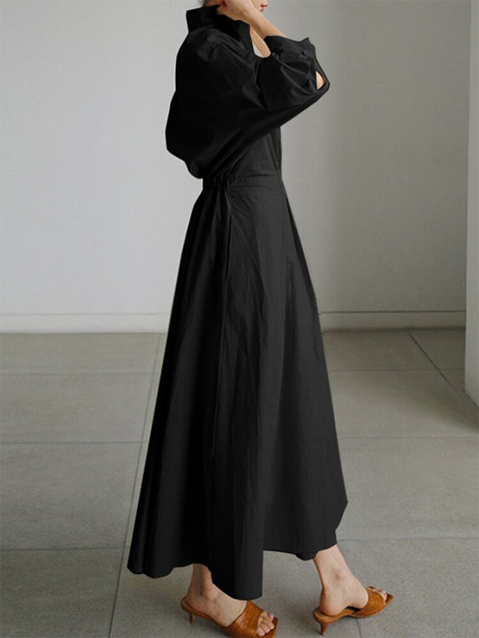 Kimberly | Elegant Midi Dress with Button Closure