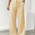 Linda | Elegant Striped Pants with Pockets in Chic Colors - Yellow