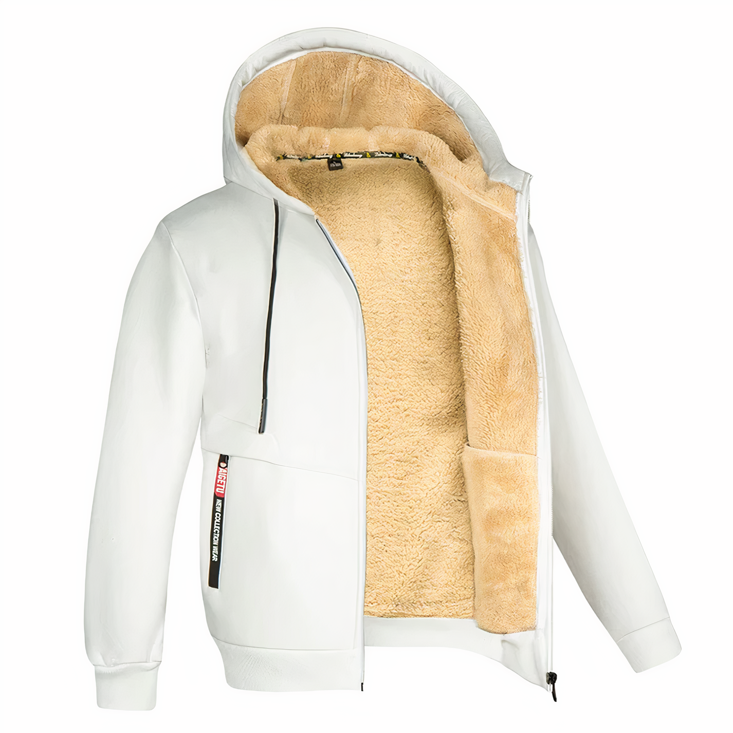 Randy | Men's Fleece-Lined Hooded Zip Jacket