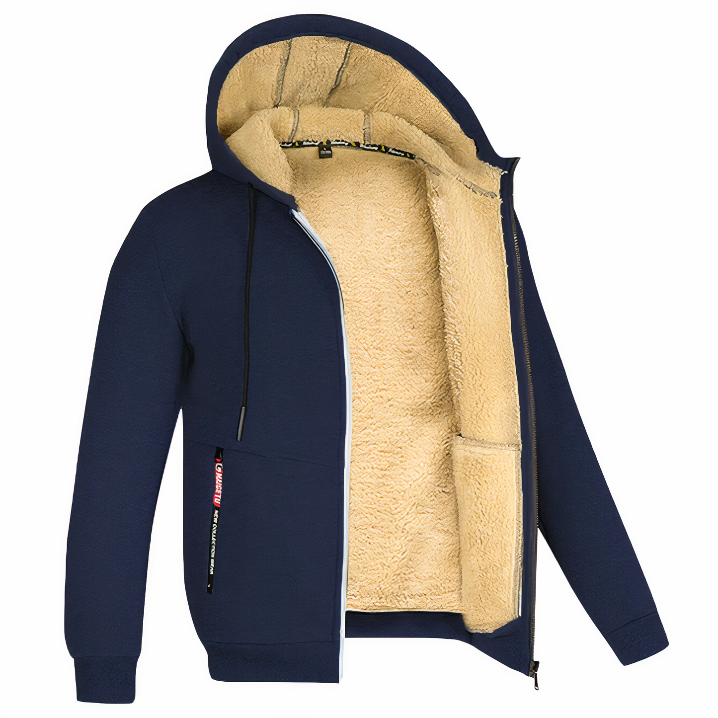 Randy | Men's Fleece-Lined Hooded Zip Jacket