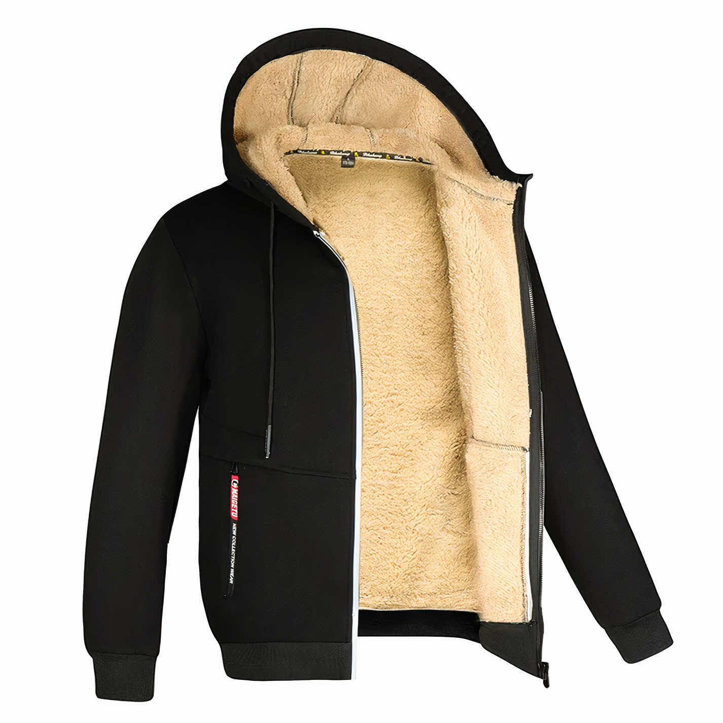 Randy | Men's Fleece-Lined Hooded Zip Jacket