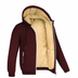 Randy | Men's Fleece-Lined Hooded Zip Jacket - Red