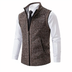 Dale | Men's Luxurious Zip-Up Vest - Brown