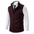 Dale | Men's Luxurious Zip-Up Vest - Red