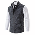 Dale | Men's Luxurious Zip-Up Vest - Dark Gray