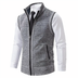 Dale Men's Zip-Up Vest - Light Gray