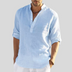 Adriano | Premium Men's Shirt, Elegant Summer Style - Light Blue