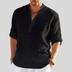 Adriano | Premium Men's Shirt, Elegant Summer Style - Black