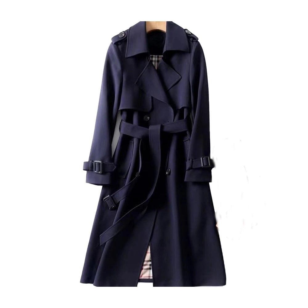 Rosie | Women's Long Double-Breasted Coat in Luxurious Fabric