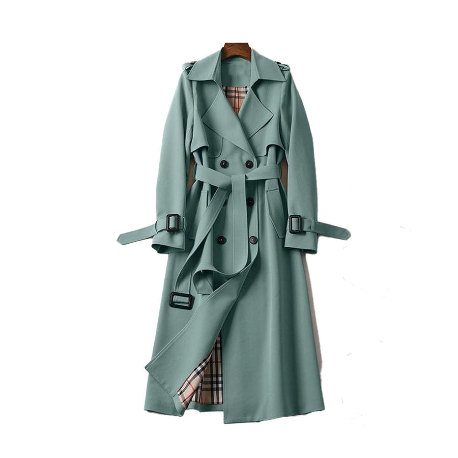 Rosie | Women's Long Double-Breasted Coat in Luxurious Fabric