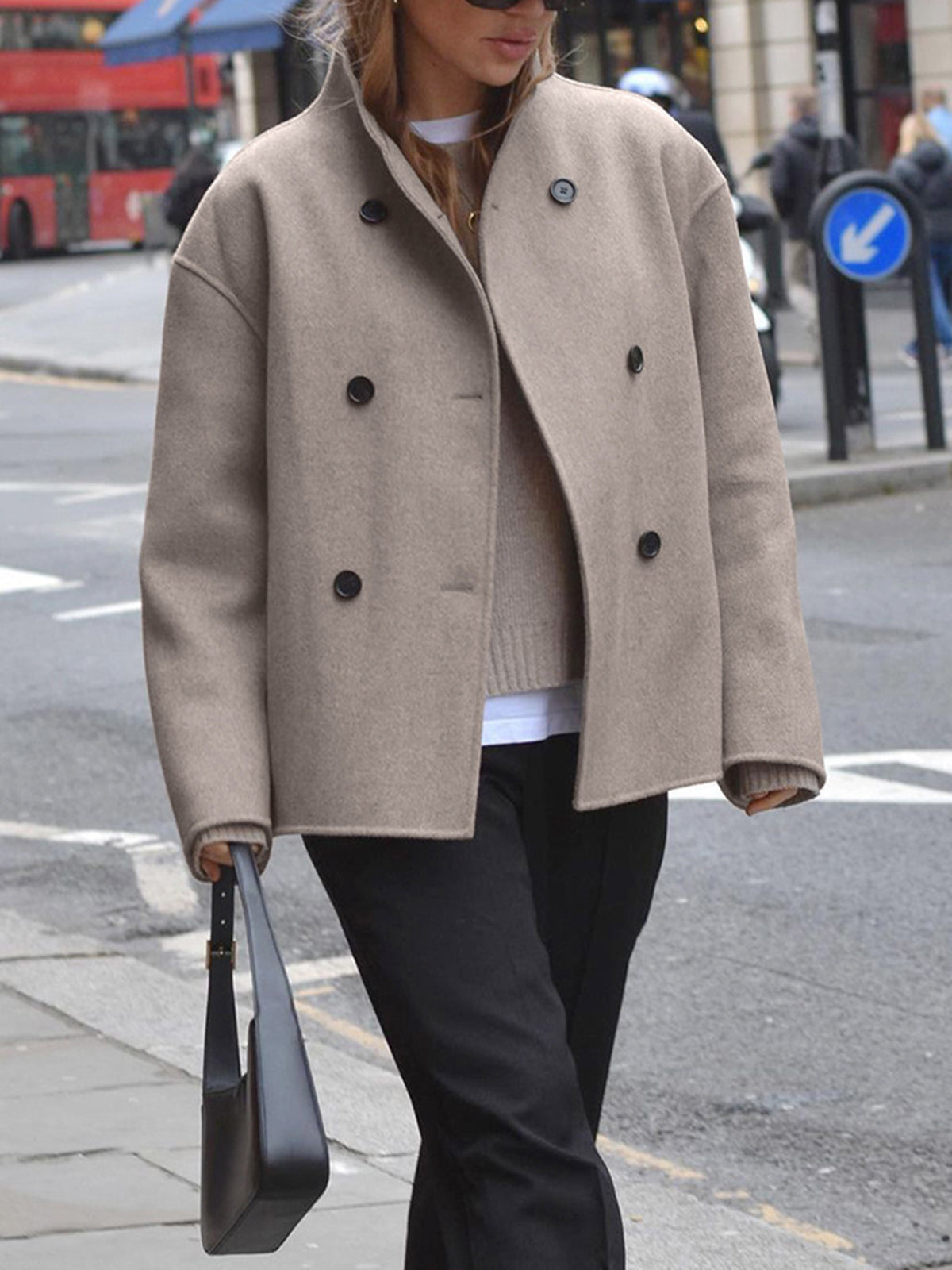 Charlene | Women's Double-Breasted Pea Coat