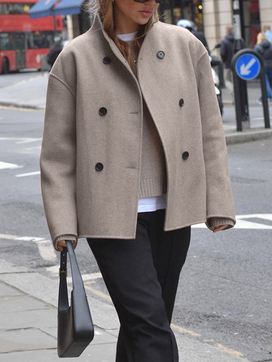 Charlene | Women's Double-Breasted Pea Coat