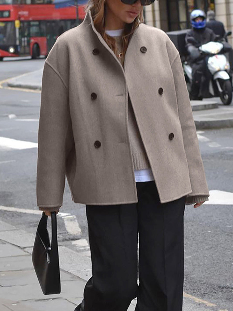 Charlene | Women's Double-Breasted Pea Coat