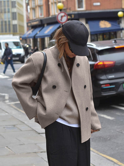 Charlene | Women's Double-Breasted Pea Coat
