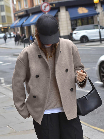 Charlene | Women's Double-Breasted Pea Coat