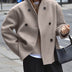 Charlene | Women's Double-Breasted Pea Coat - Taupe
